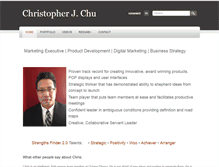 Tablet Screenshot of christopherjchu.com
